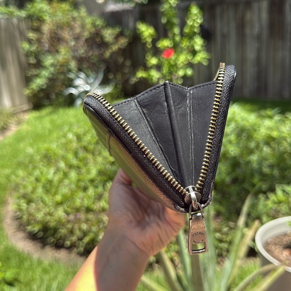 1 day sale. No offers Coach Long Zip Around Wallet Signature Camo Print CY237 - Picture 11 of 13